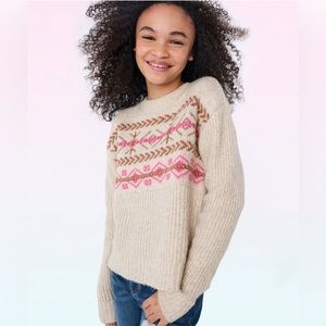 The Children’s Place Tween girls fairisle Sweater never wore